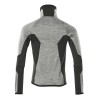 Mascot Advanced 17103 Fleece Jumper With Zipper Grey Flecked Black