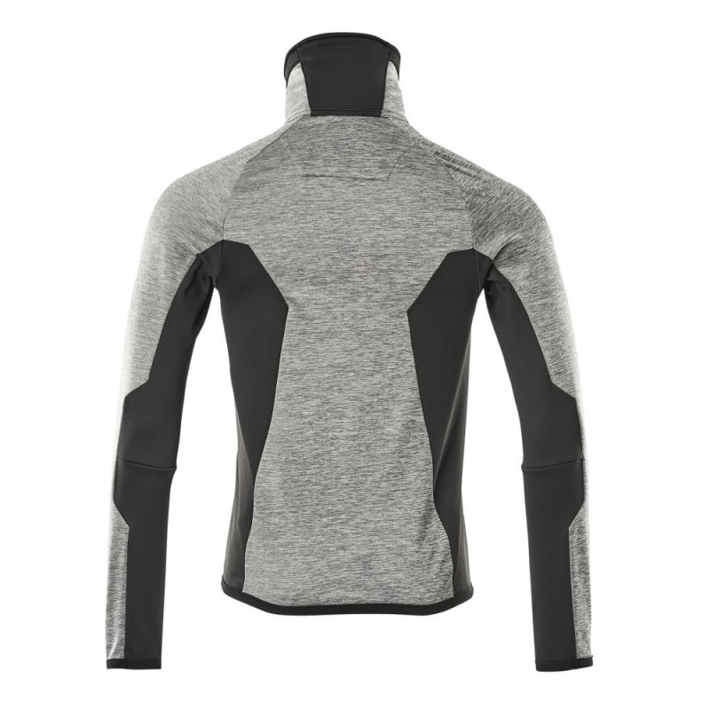 Mascot Advanced 17103 Fleece Jumper With Zipper Grey Flecked Black
