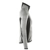 Mascot Advanced 17103 Fleece Jumper With Zipper Grey Flecked Black