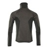Mascot Advanced 17103 Fleece Jumper With Zipper Dark Anthracite Black