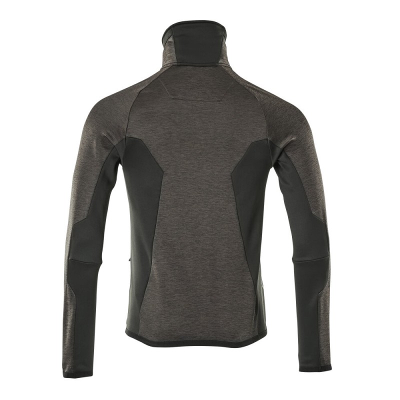 Mascot Advanced 17103 Fleece Jumper With Zipper Dark Anthracite Black