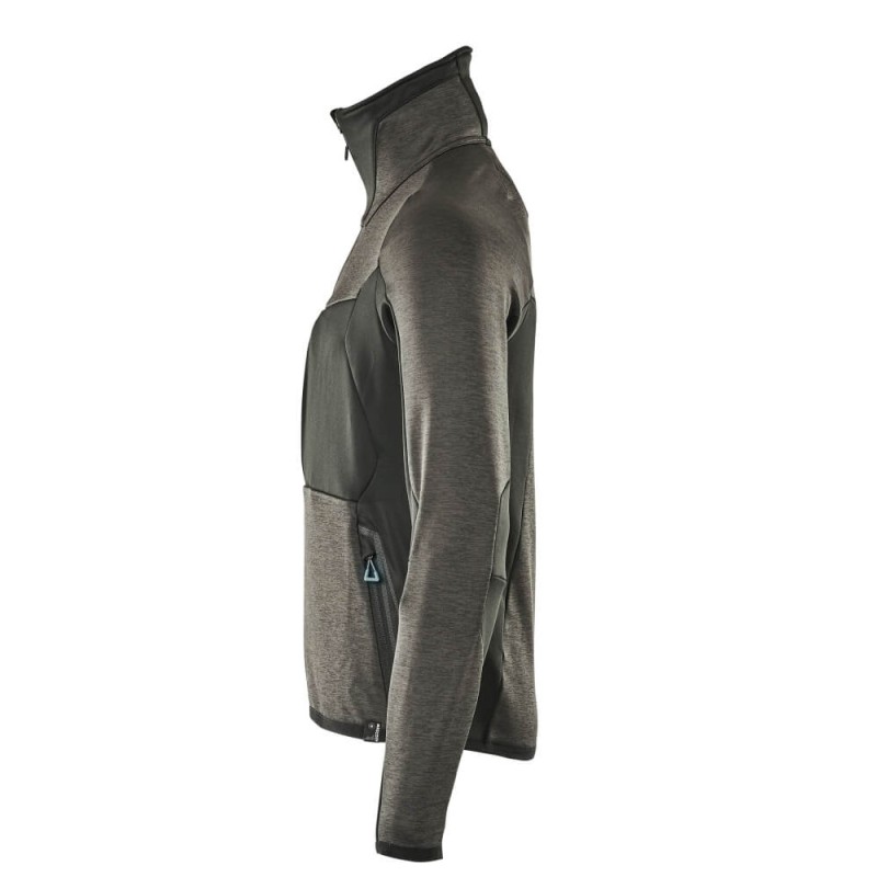 Mascot Advanced 17103 Fleece Jumper With Zipper Dark Anthracite Black