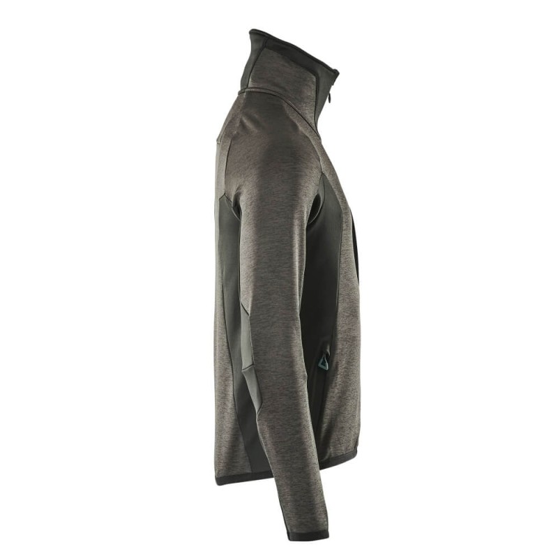 Mascot Advanced 17103 Fleece Jumper With Zipper Dark Anthracite Black