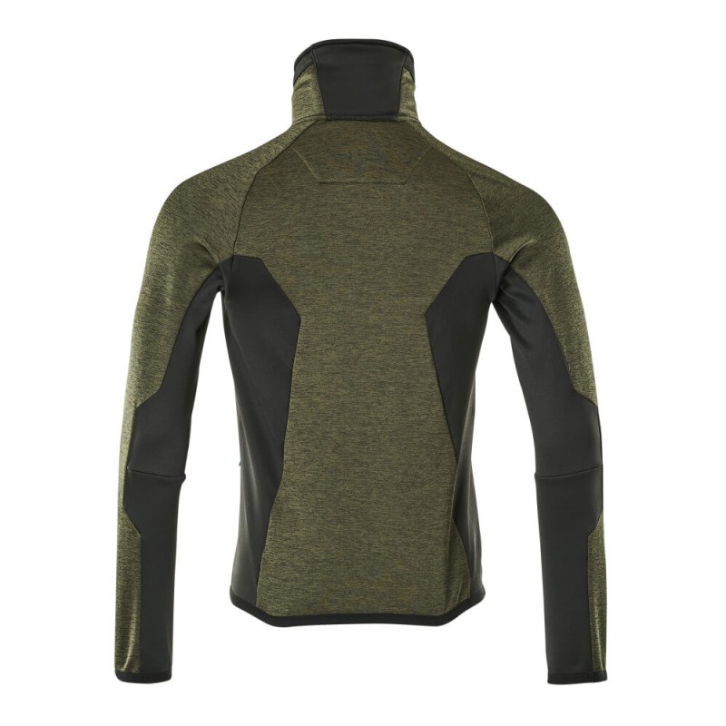 Mascot Advanced 17103 Fleece Jumper With Zipper Moss Green Black