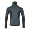 Mascot Advanced 17103 Fleece Jumper With Zipper Dark Petroleum Black