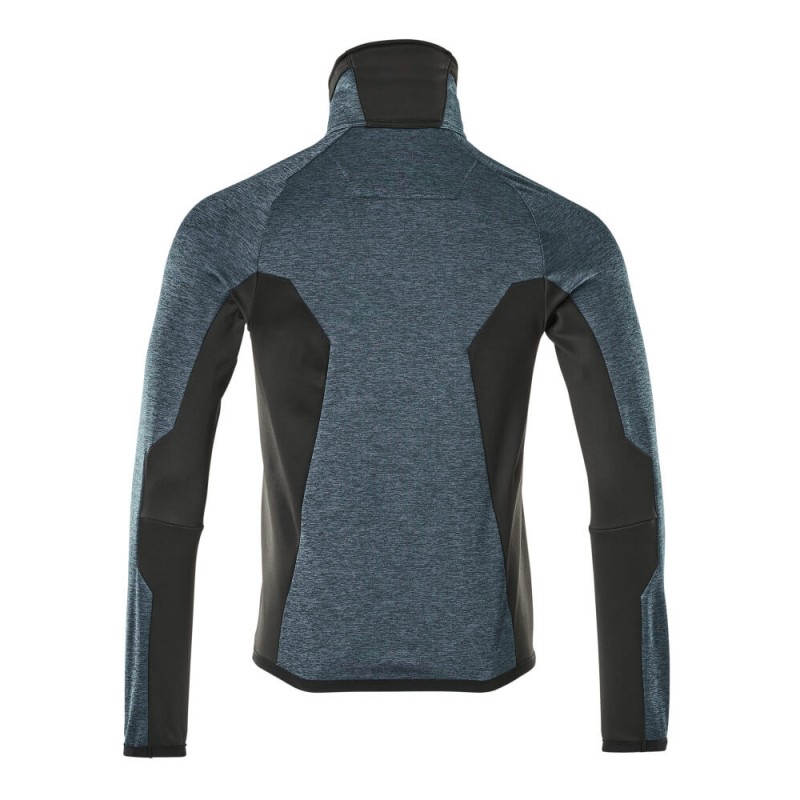 Mascot Advanced 17103 Fleece Jumper With Zipper Dark Petroleum Black