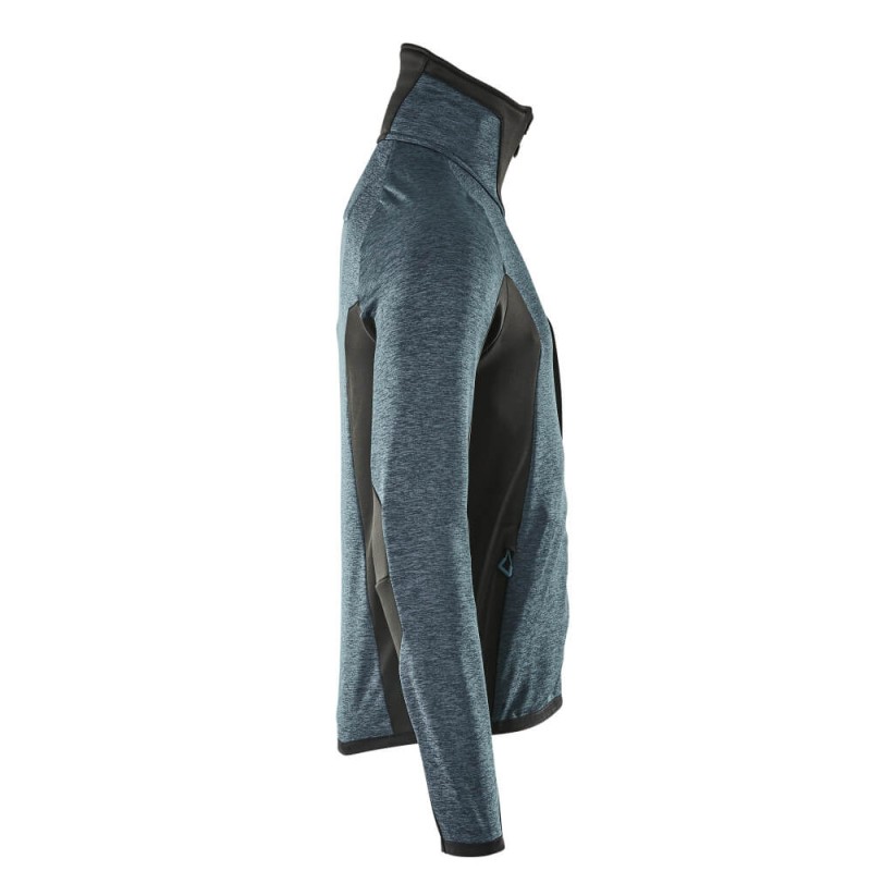 Mascot Advanced 17103 Fleece Jumper With Zipper Dark Petroleum Black