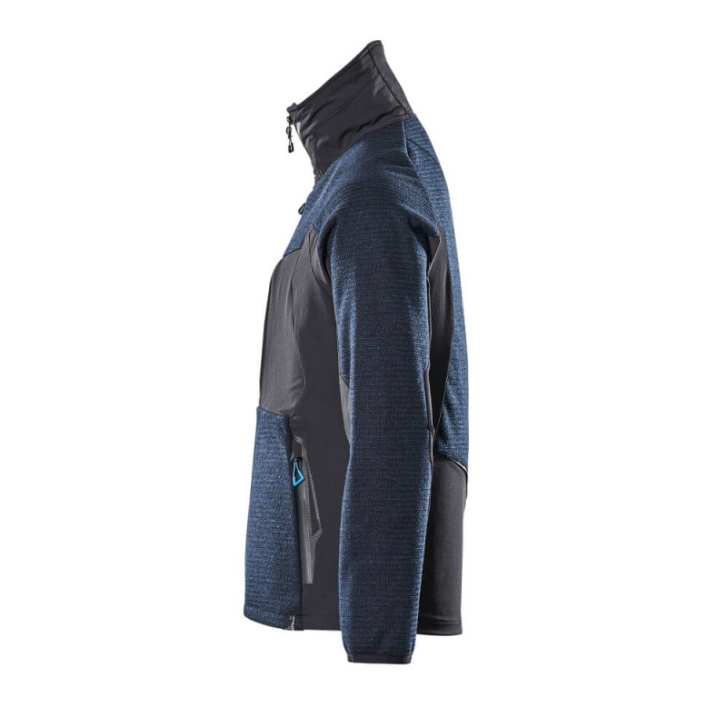 Mascot Advanced 17105 Knitted Jacket With Zipper Dark Navy Black