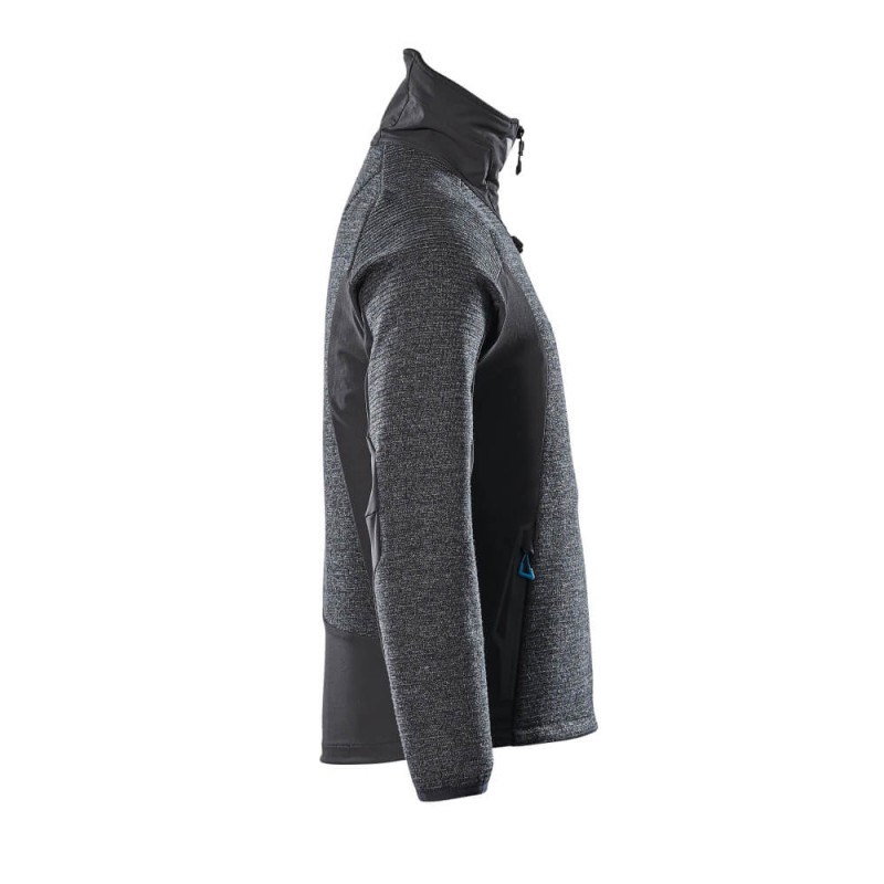 Mascot Advanced 17105 Knitted Jacket With Zipper Black