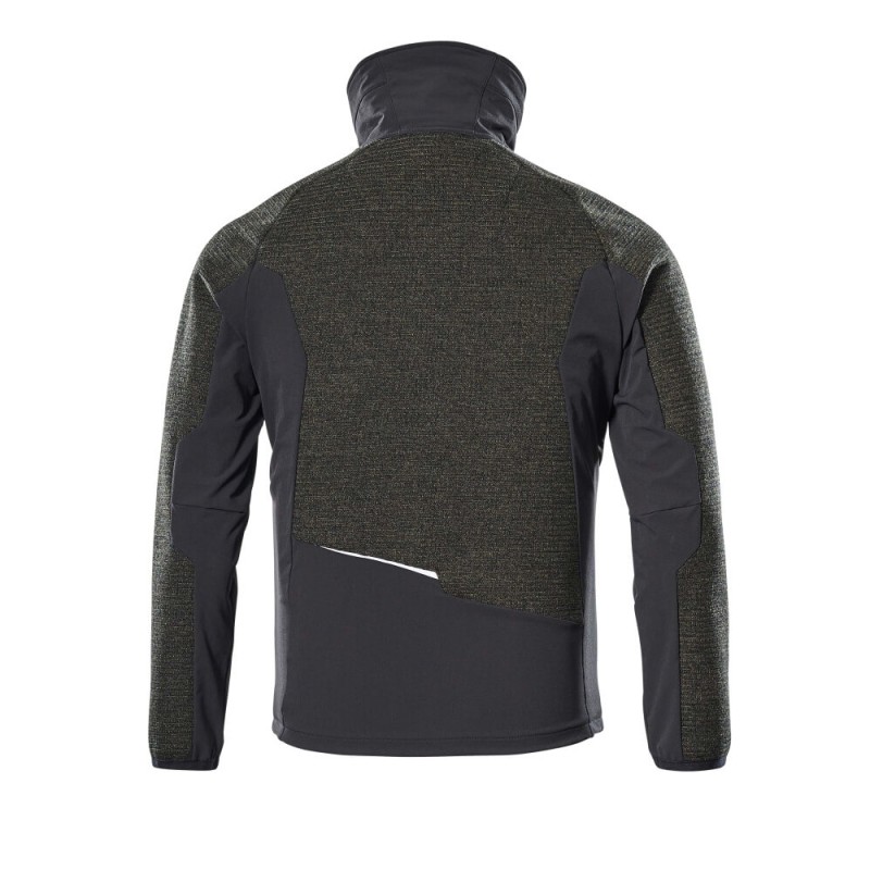 Mascot Advanced 17105 Knitted Jacket With Zipper Moss Green Black