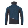 Mascot Advanced 17105 Knitted Jacket With Zipper Dark Petroleum Black