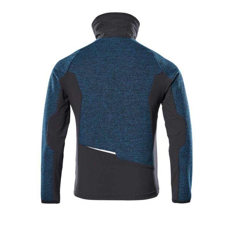 Mascot Advanced 17105 Knitted Jacket With Zipper Dark Petroleum Black