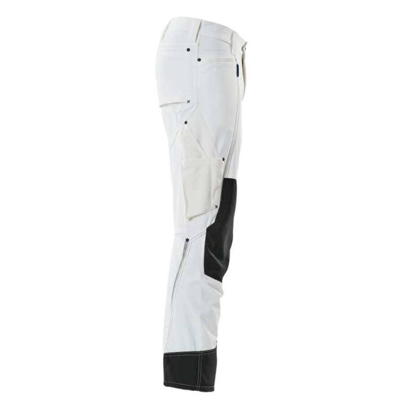 Mascot Advanced 17179 Pants With Kneepad Pockets White