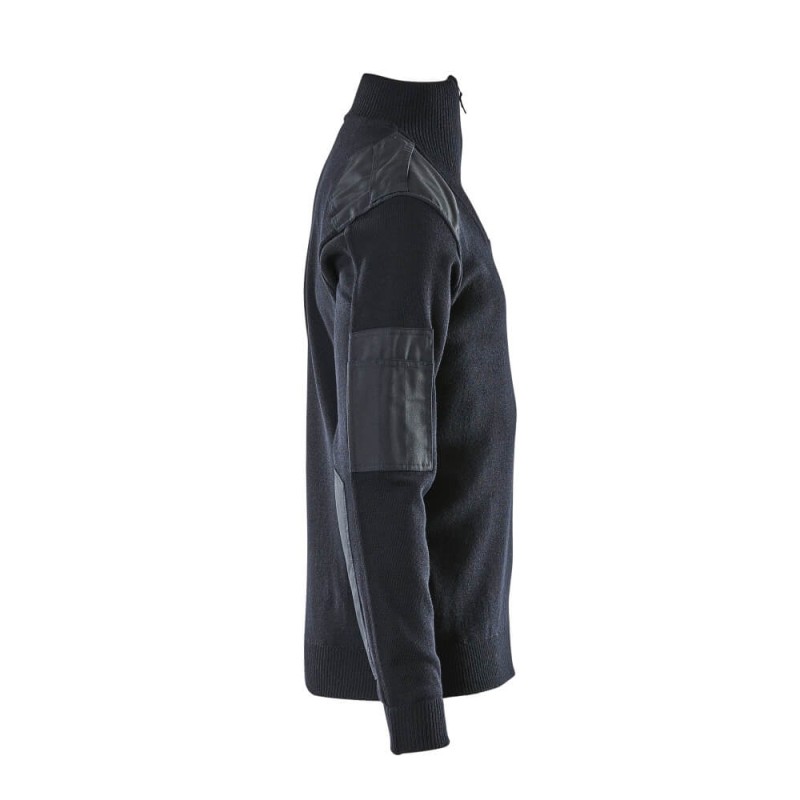 Mascot Frontline Nanterre Knitted Jumper With Half Zip Dark Navy