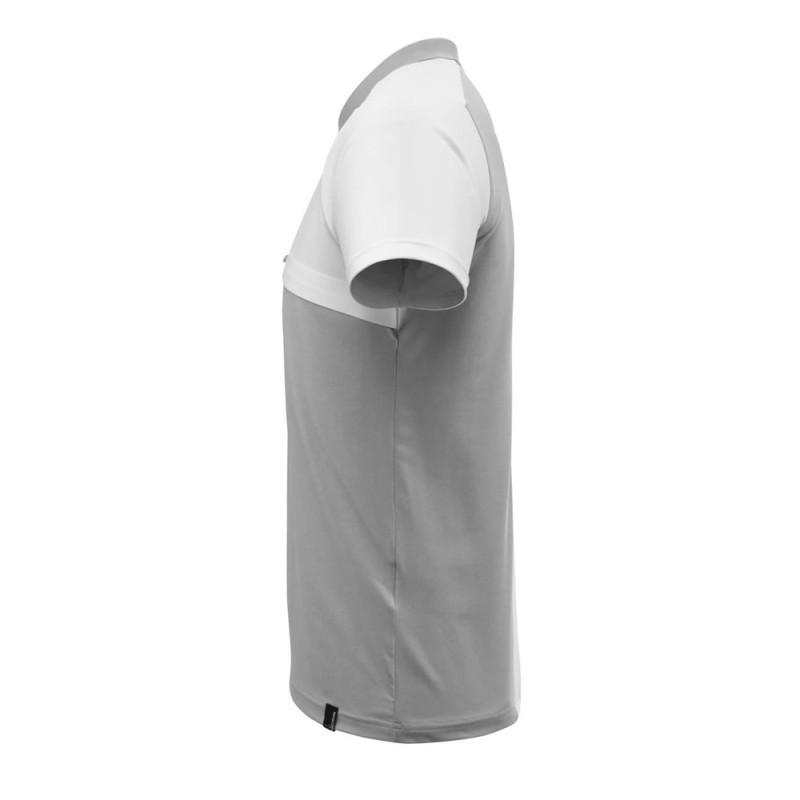 Mascot Advanced 17283 Polo Shirt With Chest Pocket Grey Flecked White