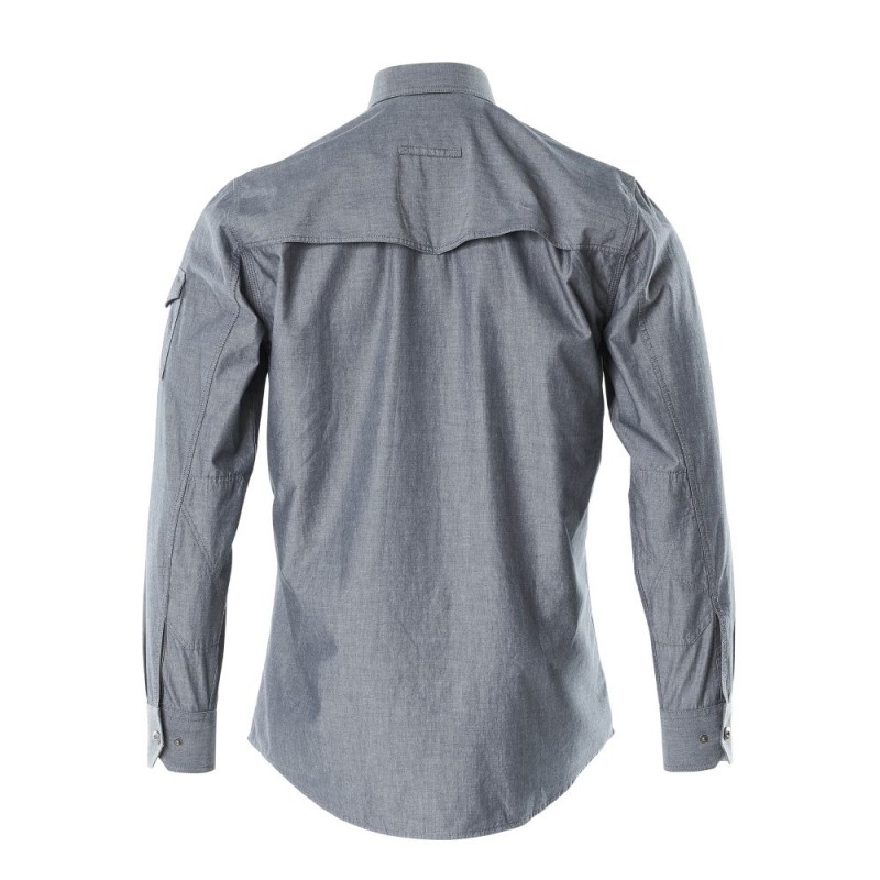 Mascot Crossover Norwood Shirt Washed Dark Blue Denim