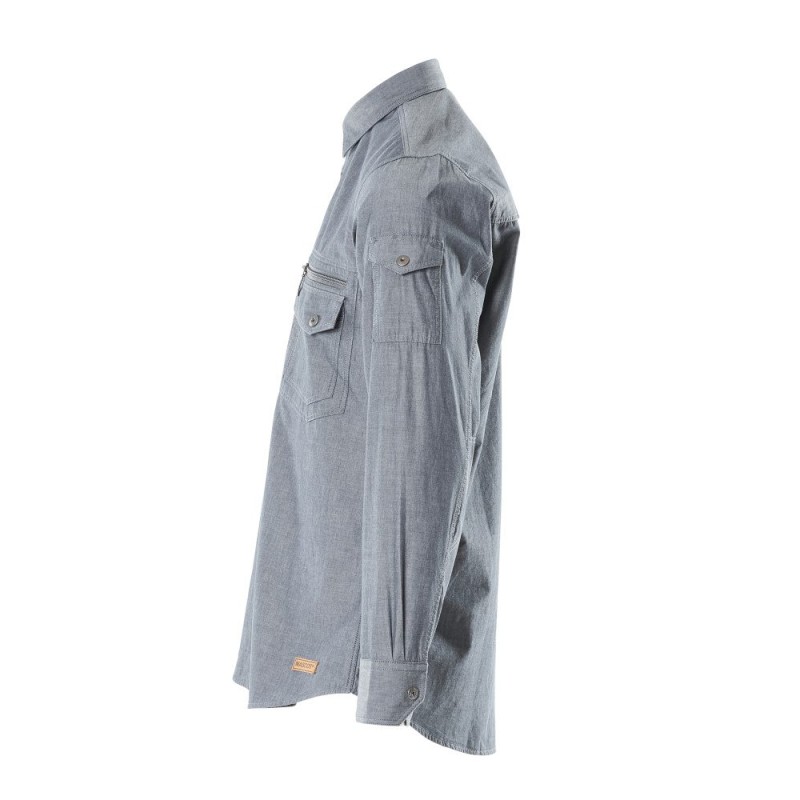 Mascot Crossover Norwood Shirt Washed Dark Blue Denim