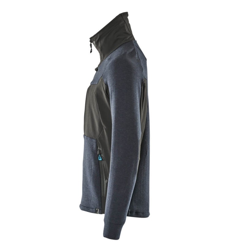 Mascot Advanced 17484 Sweatshirt With Zipper Dark Navy Black