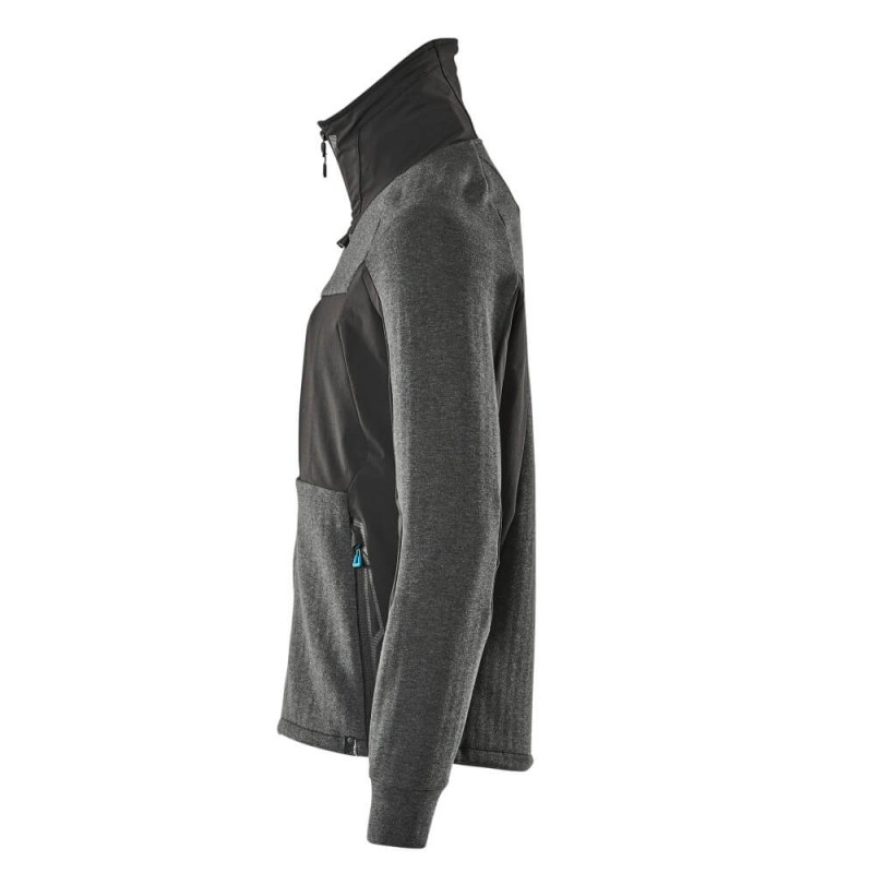 Mascot Advanced 17484 Sweatshirt With Zipper Black