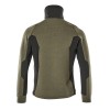 Mascot Advanced 17484 Sweatshirt With Zipper Moss Green Black