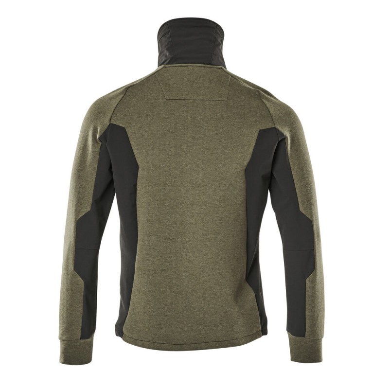Mascot Advanced 17484 Sweatshirt With Zipper Moss Green Black