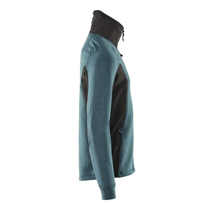 Mascot Advanced 17484 Sweatshirt With Zipper Dark Petroleum Black