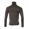 Mascot Accelerate 18003 Fleece Jumper With Half Zip Dark Anthracite Black
