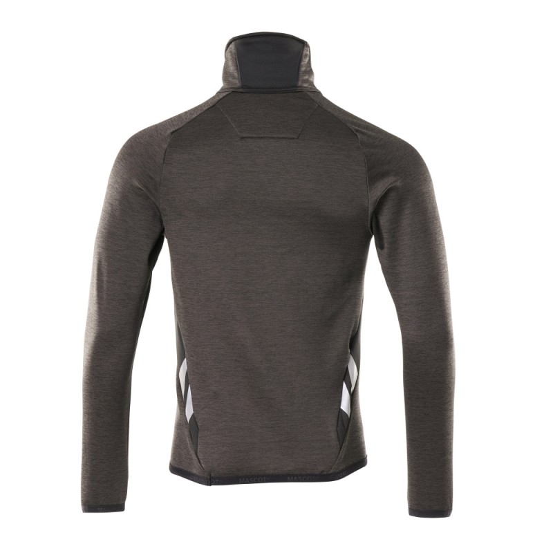 Mascot Accelerate 18003 Fleece Jumper With Half Zip Dark Anthracite Black