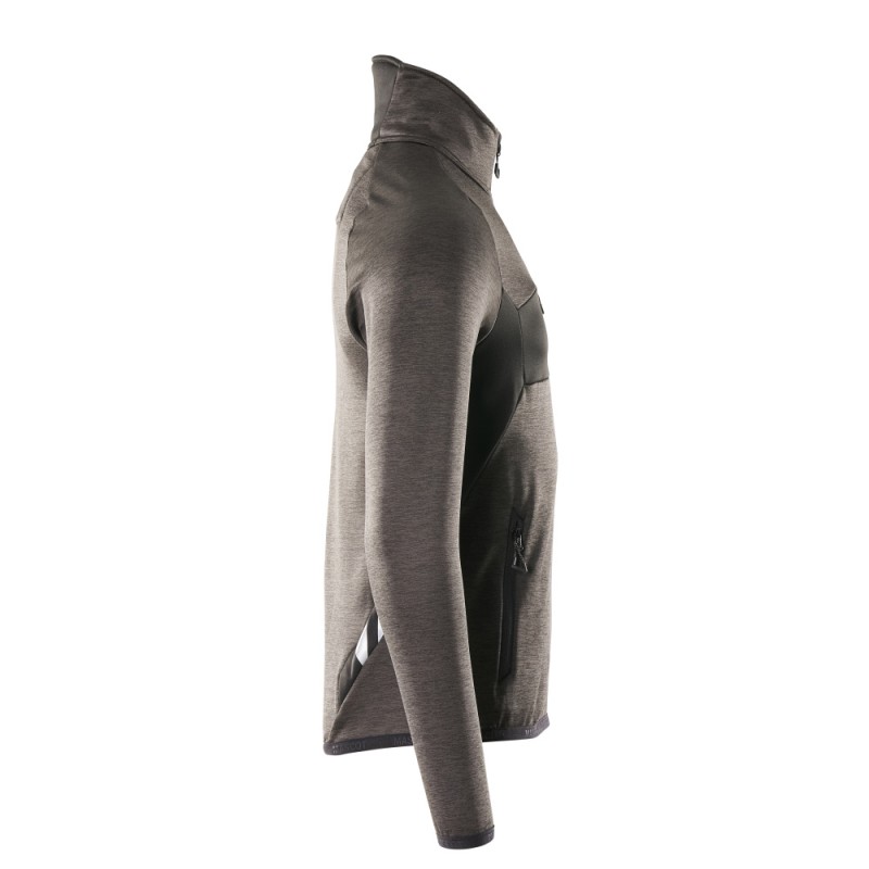 Mascot Accelerate 18003 Fleece Jumper With Half Zip Dark Anthracite Black