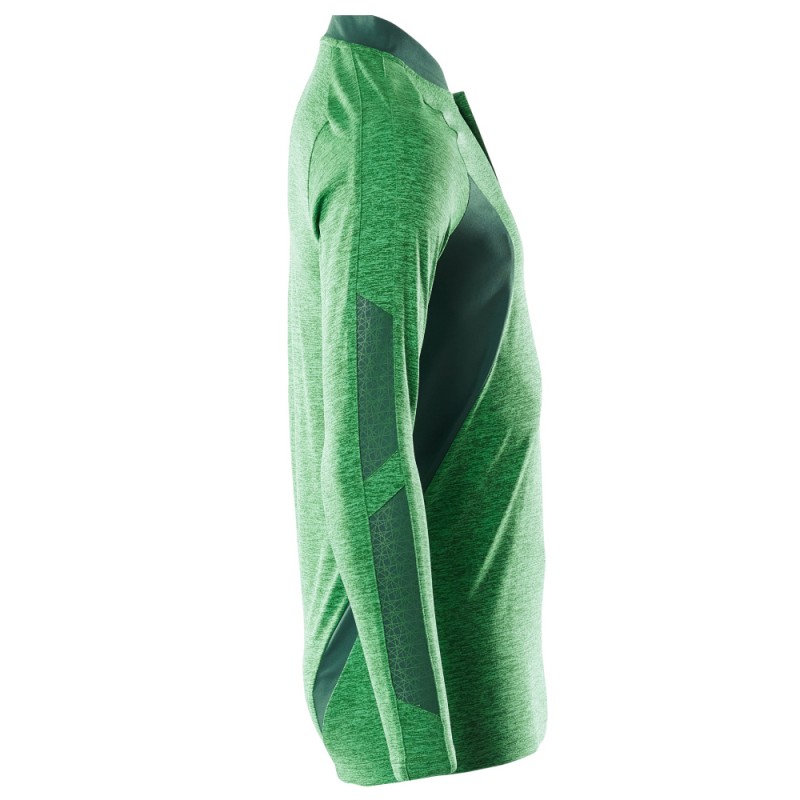 Mascot Accelerate 18081 Polo Shirt Long-sleeved Grass Green Flecked Green