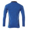 Mascot Accelerate 18081 Polo Shirt Long-sleeved Azure Blue Flecked Dark Navy