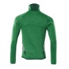 Mascot Accelerate 18103 Fleece Jumper With Zipper Grass Green