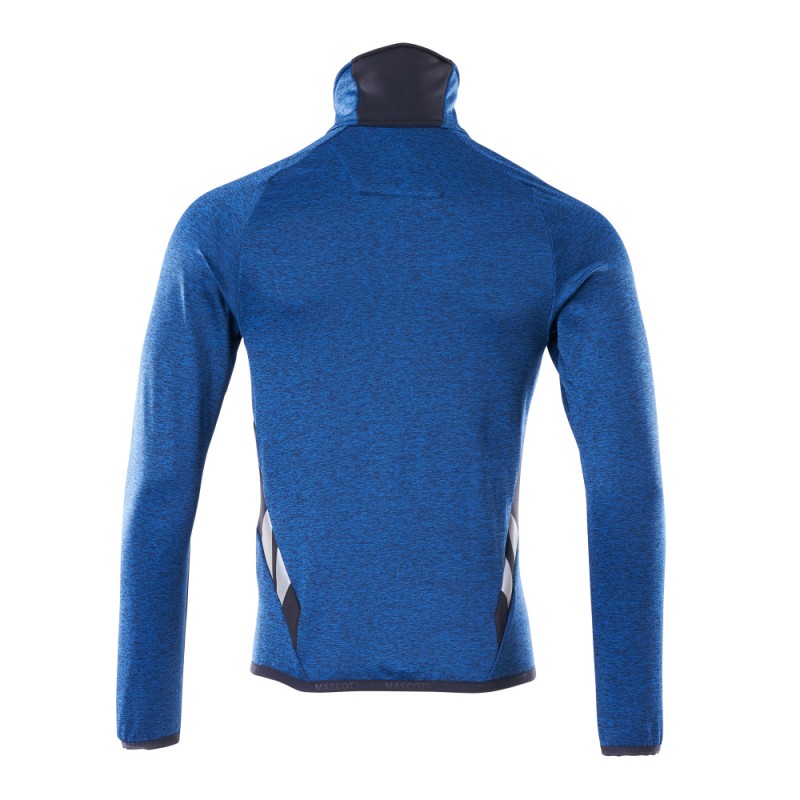 Mascot Accelerate 18103 Fleece Jumper With Zipper Azure Blue Dark Navy