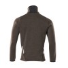 Mascot Accelerate 18105 Knitted Jumper With Zipper Dark Anthracite Black