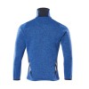Mascot Accelerate 18105 Knitted Jumper With Zipper Azure Blue Dark Navy
