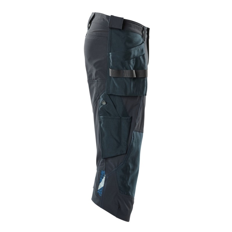 Mascot Accelerate 18249 3/4 Length Pants With Kneepad Pockets And Holster Pockets - Dark Navy