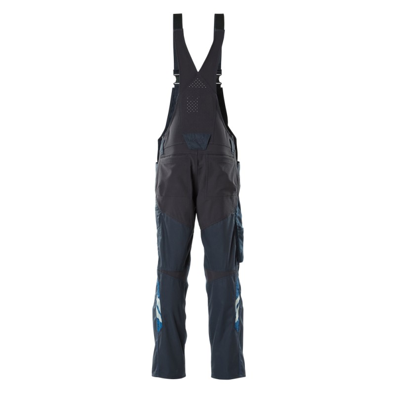 Mascot Accelerate 18569 Bib & Brace With Kneepad Pockets - Dark Navy