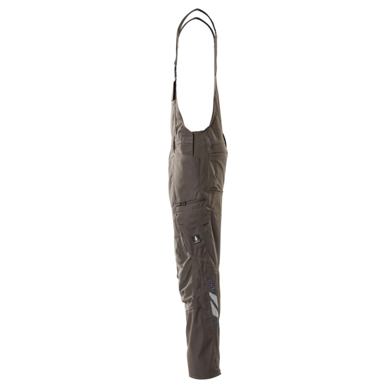 Mascot Accelerate 18569 Bib & Brace With Kneepad Pockets - Dark Anthracite