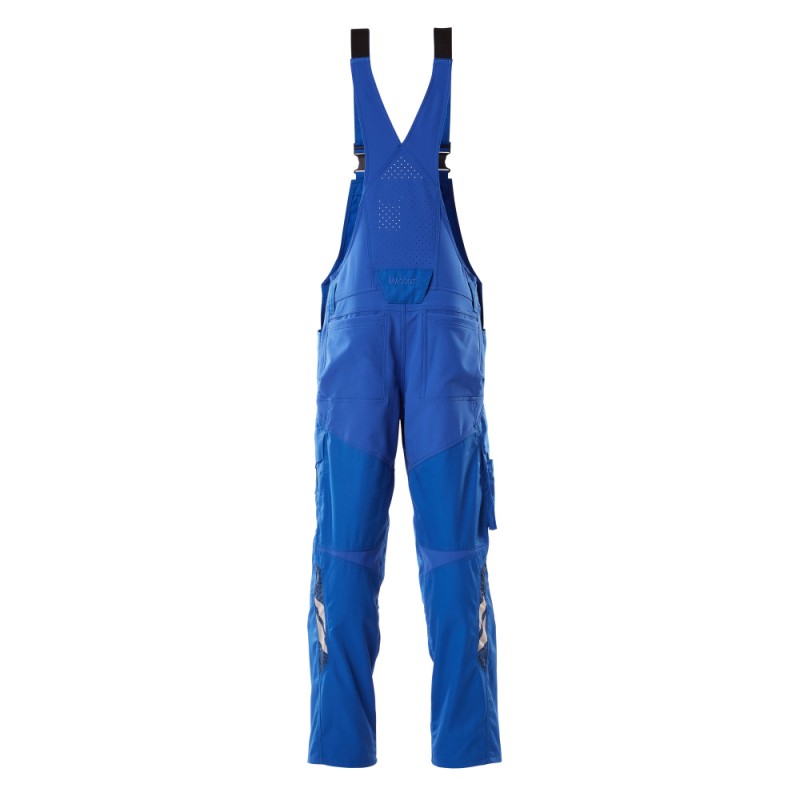 Mascot Accelerate 18569 Bib & Brace With Kneepad Pockets - Azure Blue