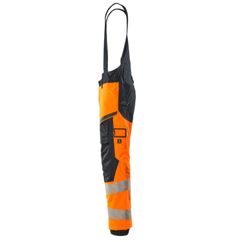 Mascot Accelerate 19090 Winter Trousers Hi-Vis Orange Dark Navy