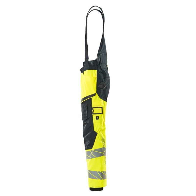 Mascot Accelerate 19090 Winter Trousers Hi-Vis Yellow Dark Navy