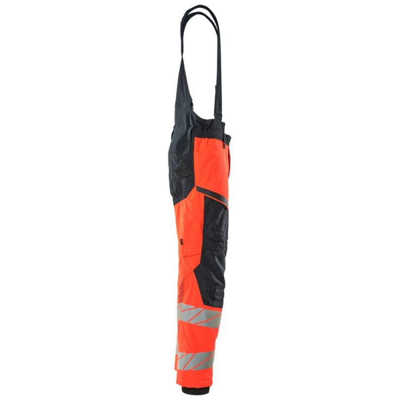 Mascot Accelerate 19090 Winter Trousers Hi-Vis Red Dark Navy