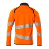 Mascot Accelerate 19184 Sweatshirt With Zipper Hi-Vis Orange Dark Navy