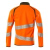 Mascot Accelerate 19184 Sweatshirt With Zipper Hi-Vis Orange Moss Green