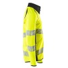 Mascot Accelerate 19184 Sweatshirt With Zipper Hi-Vis Yellow Dark Navy