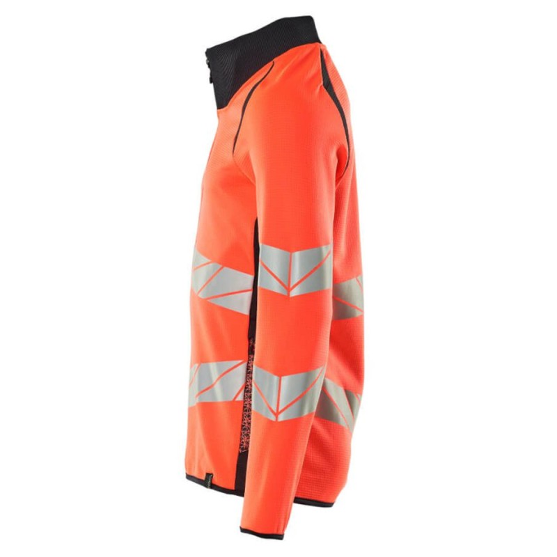 Mascot Accelerate 19184 Sweatshirt With Zipper Hi-Vis Red Dark Anthracite