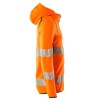 Mascot Accelerate 19284 Hoodie With Zipper Hi-Vis Orange Moss Green