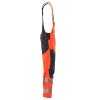 Mascot Accelerate 19569 Bib & Brace With Kneepad Pockets Hi-Vis Red Dark Navy