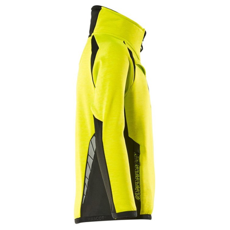 Mascot Accelerate 19903 Fleece Jumper For Children Hi-Vis Yellow Black