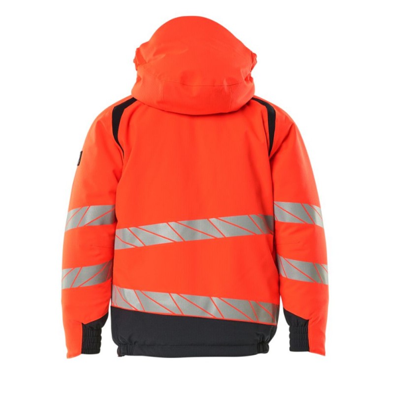 Mascot Safe 19935 Winter Jacket For Children Hi-vis Red / Dark Navy